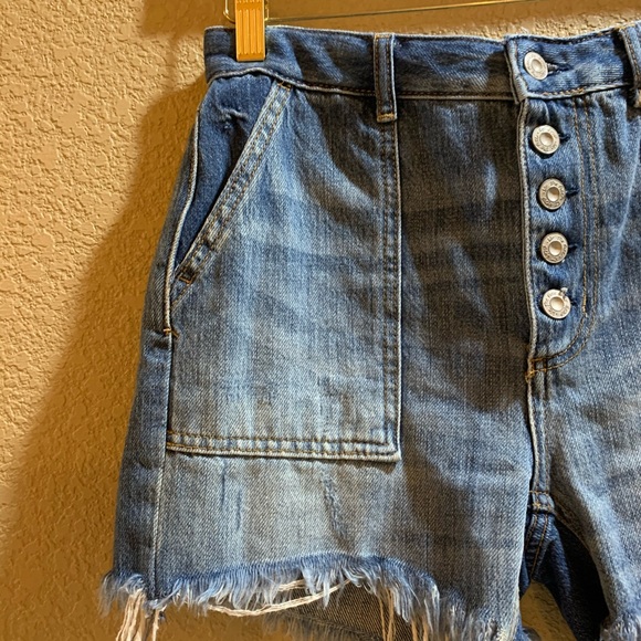 Free People Jesse Carpenter Midland Shorts Sz 25 - Picture 4 of 8